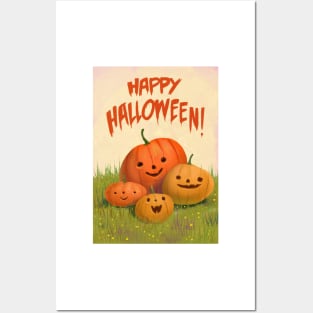 Happy Halloween Greeting - Family Portrait Posters and Art